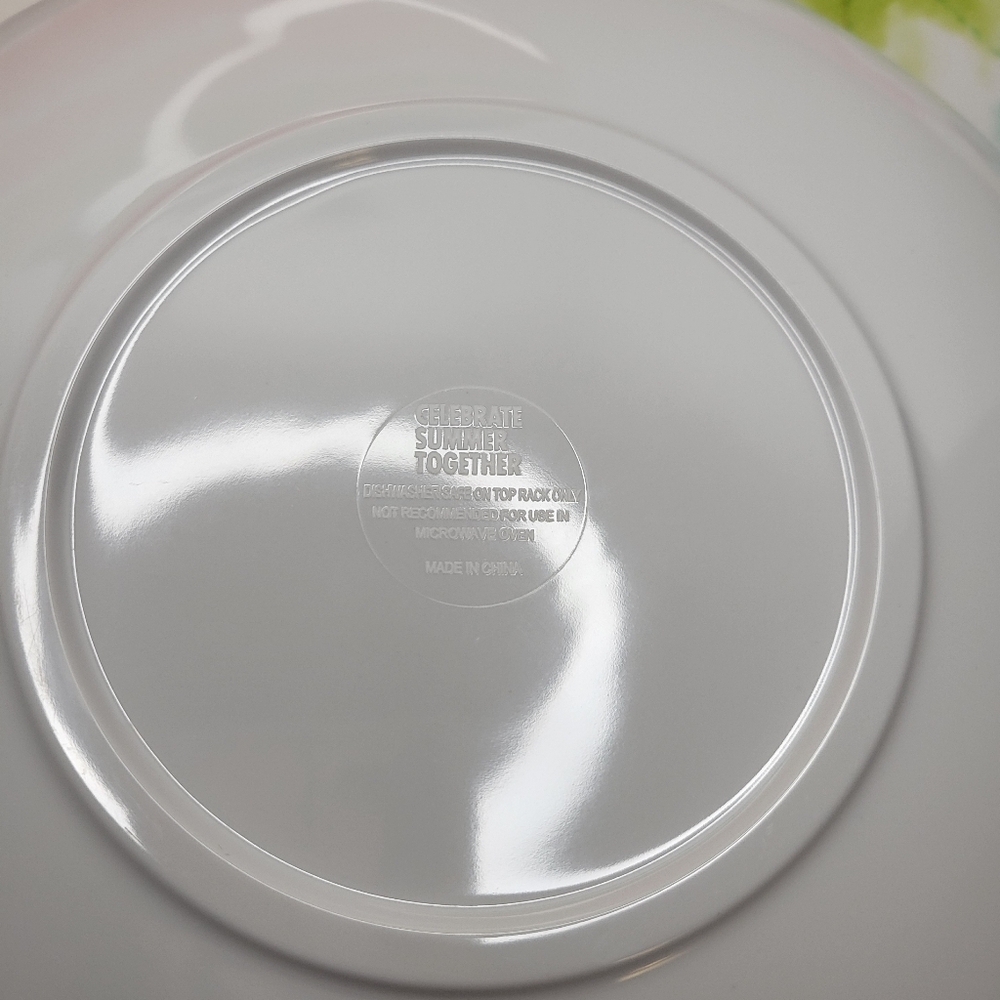 Colorful Lot Tie-Dye Melamine Plates Lot Of 5 Plates - Picture 6 of 8